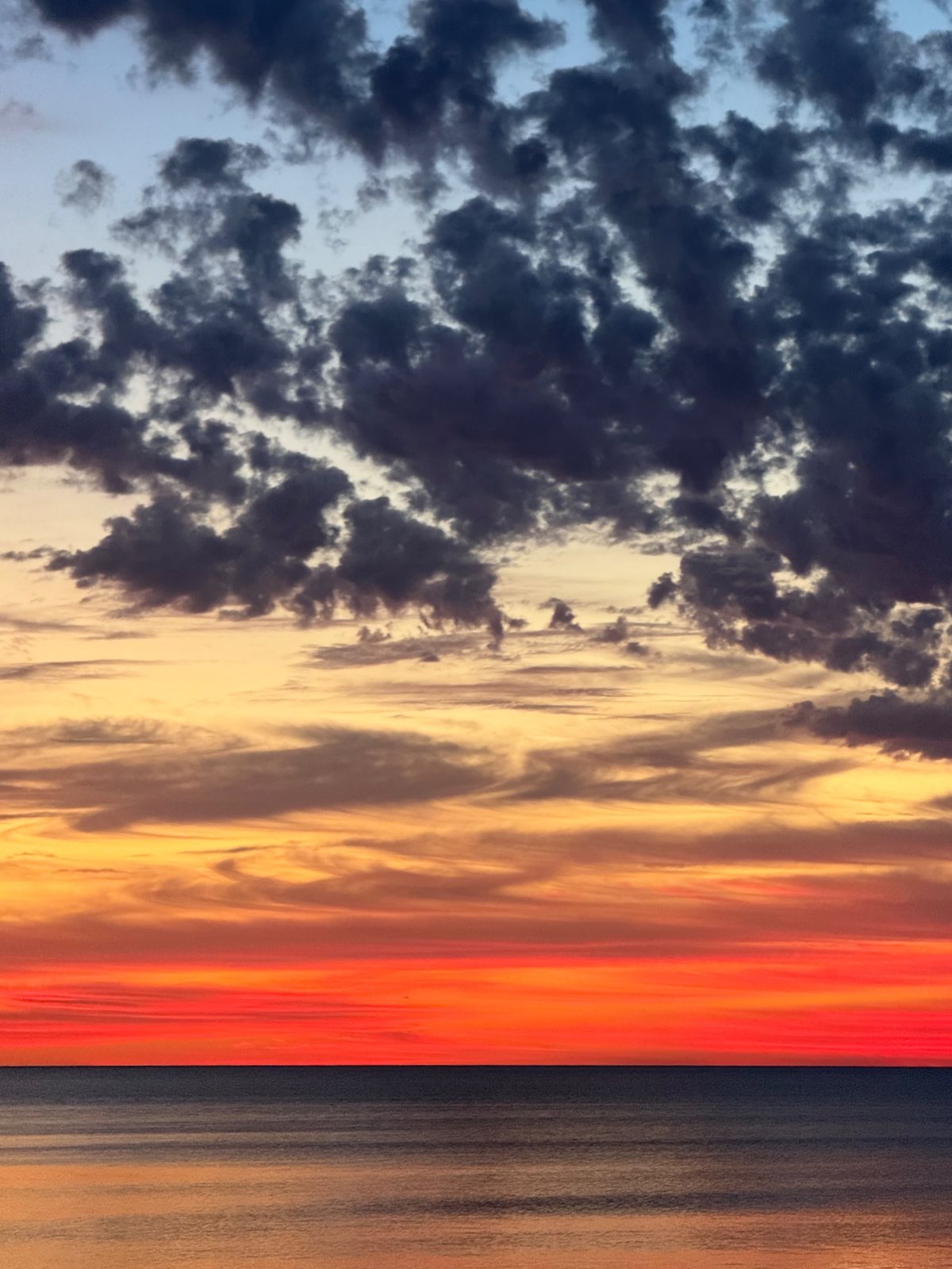 Last light over the water